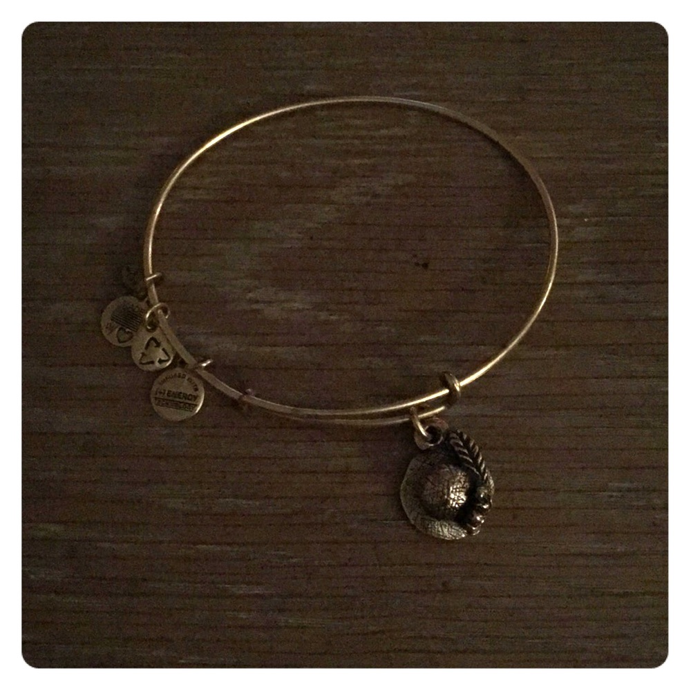 Alex and Ani hat bangle in gold